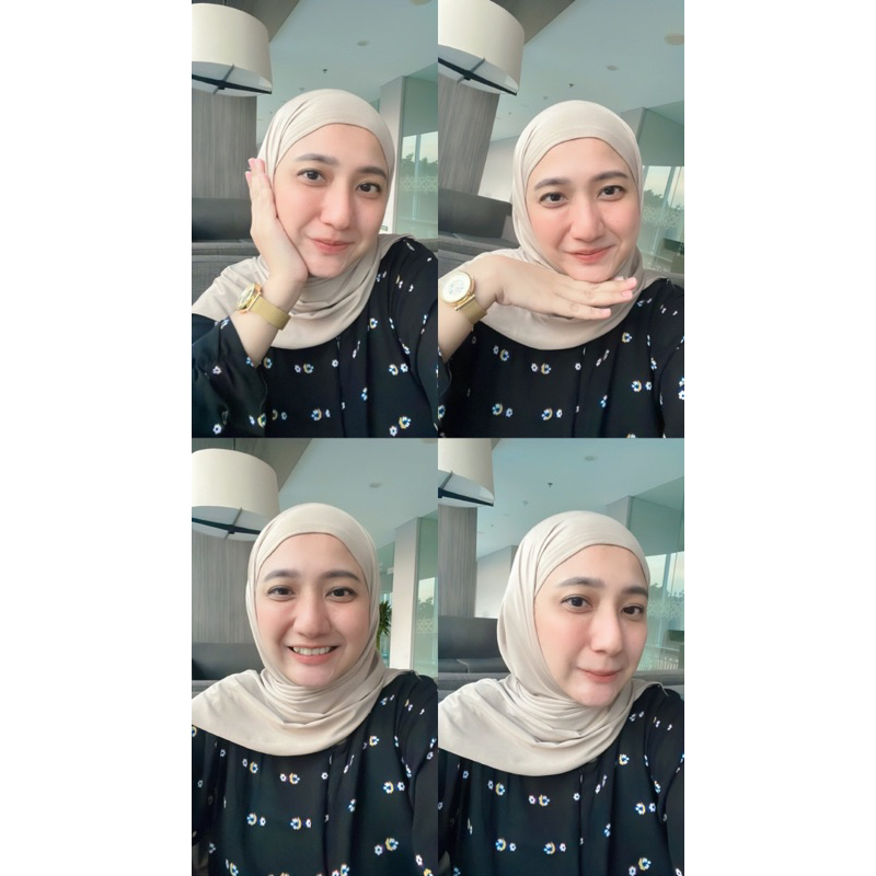 Hijab Jilbab Pasmina Instan Tali/karet Jersey premium
