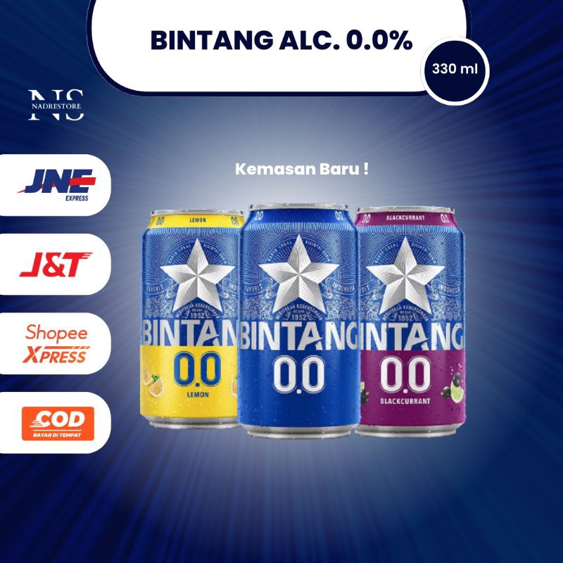 

BINTANG ALC 0.0 % ORIGINAL | BLACKCURRANT | LEMON 330 ML