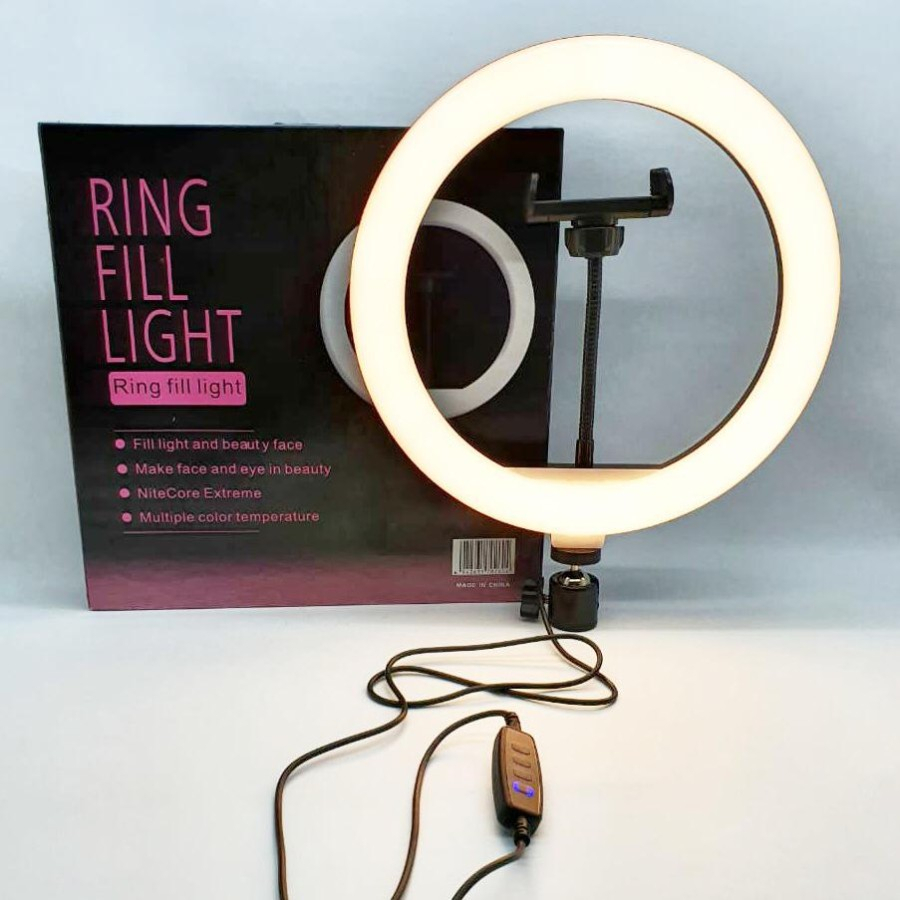 Ring Light Selfie Led 26cm 26 Cm 3 Mode Cahaya Lampu Studio Live Streaming Tiktok