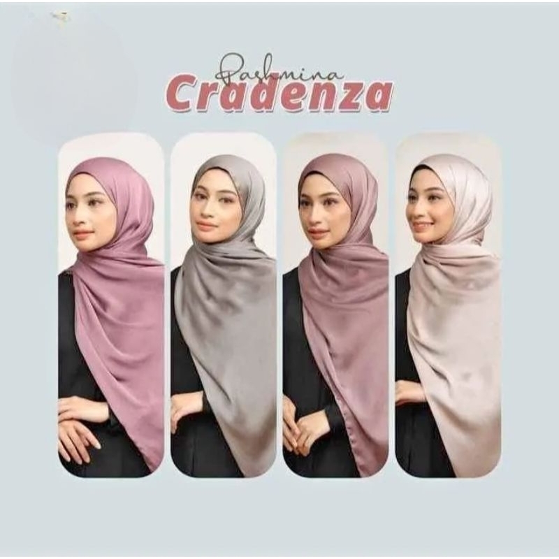 (Bisa COD) Pashmina Silk Cradenza / Pashmina Silk Crinkle Premium