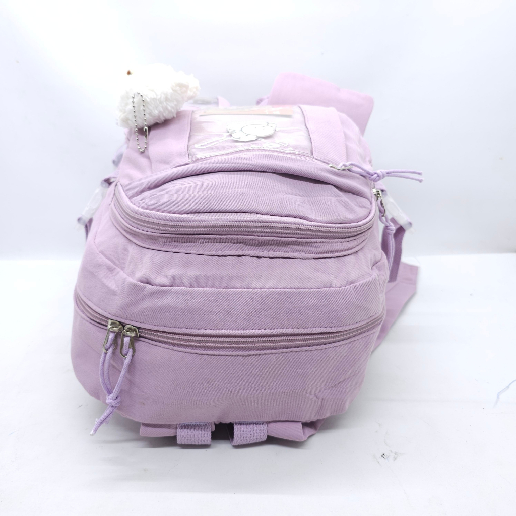 STYLISH KOREAN BAGPACK 17&quot; FREE BONEKA / TAS KOREA BONEKA + BROSS ORIGINAL MURAH/ TAS REMAJA WANITA BARU / RANSEL IMPORT CEWEK MURAH / TAS SD SMP SMA KULIAH PEREMPUAN / RANSEL KOREA LUCU IMPORT + RUANG TRANSPARAN BONEKA BROSS / TAS ESTETIK LUCU WATERPROOF