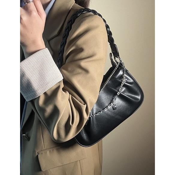 Tas Selempang Wanita Tas Cewek Rantai Woven Strap Shoulder Bag JS2 492