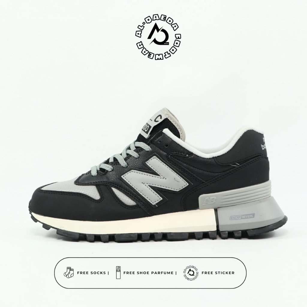 AQ - Sepatu Sneakers Olahraga Pria New Sport BalanceRC1300 Tokyo Design Studio Black Grey BNIB