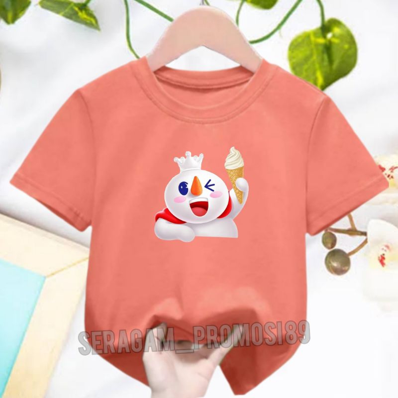 Baju Kaos Anak Mixue 2-10 Tahun / Kaos Anak Perempuan Kekinian / Atasan Baju Anak-Anak / Kaos Pendek Anak Perempuan