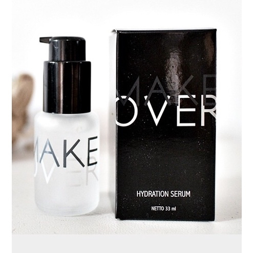 MAKE OVER Hydration Serum Indonesia / Primer 33ml / Hydrating Prepares Skin For Makeup Contain Aloevera As Moisturizer / Pro Vit B5 Vit E Antioxidant / Hydrating Moisturizing Hidrasi Melembabkan Kulit Wajah / Cosmetic Skincare Face Base Make Up Series