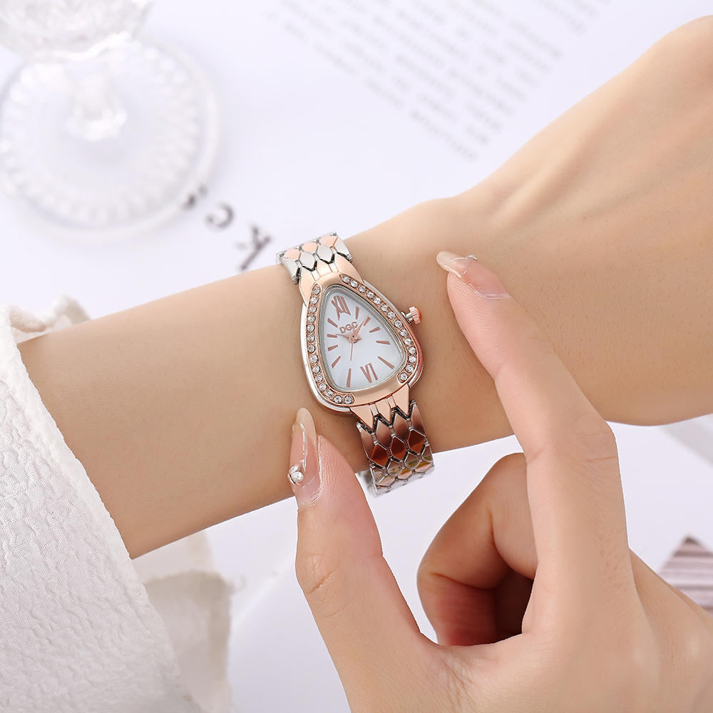 COD✅ Jam Tangan Wanita Analog Quartz Casual Fashion Strap Rantai Stainless Steel Import W258