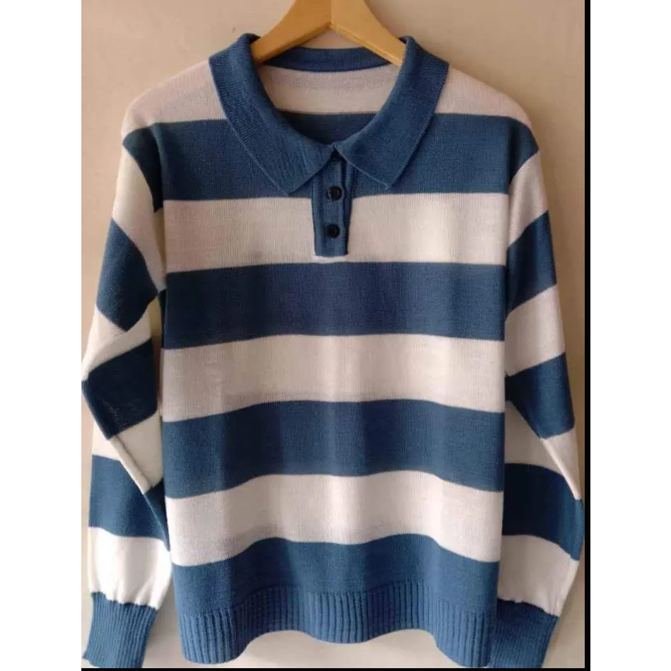 SWEATER RAJUT CORLA OVERSIZE MOTIP POLET TERBARU/ATASAN RAJUT WANITA KOREAN STYILE