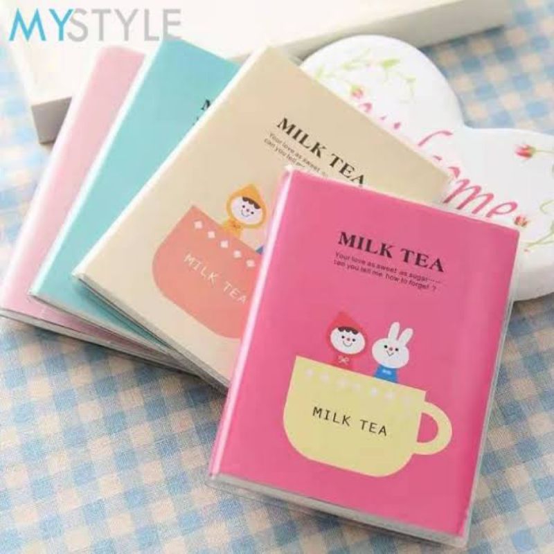 

1 Buah Buku Diary Mini Cute Milk Tea Memo NoteBook Mini