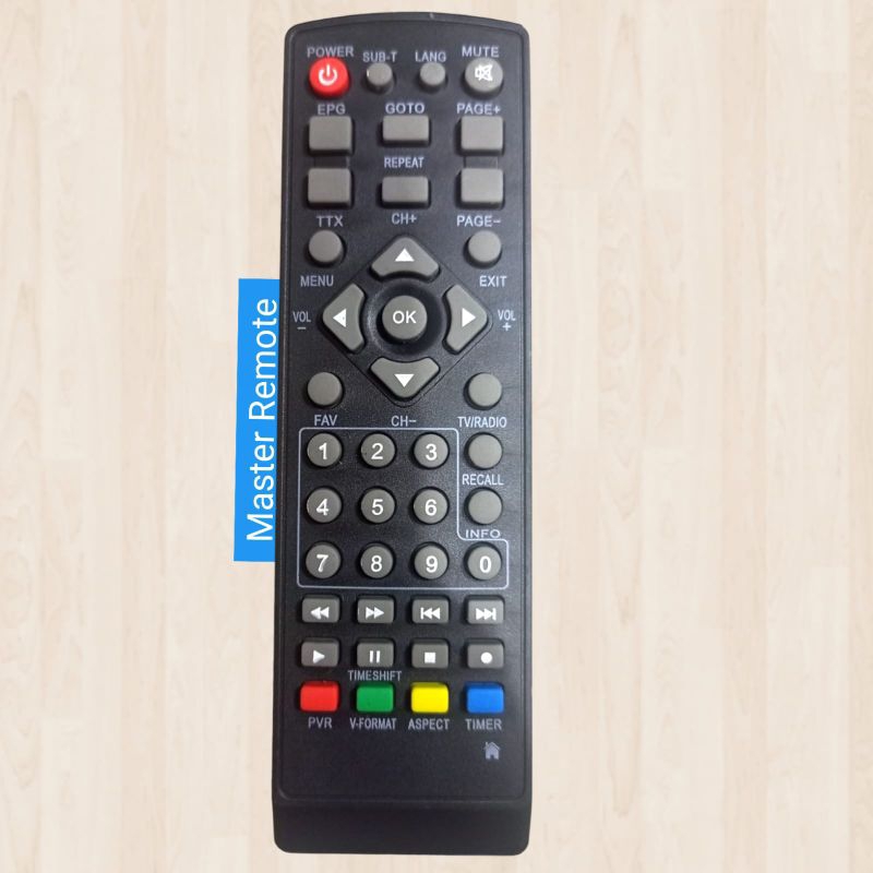 Remote Remot STB Set Top Box Welhome DVB T2