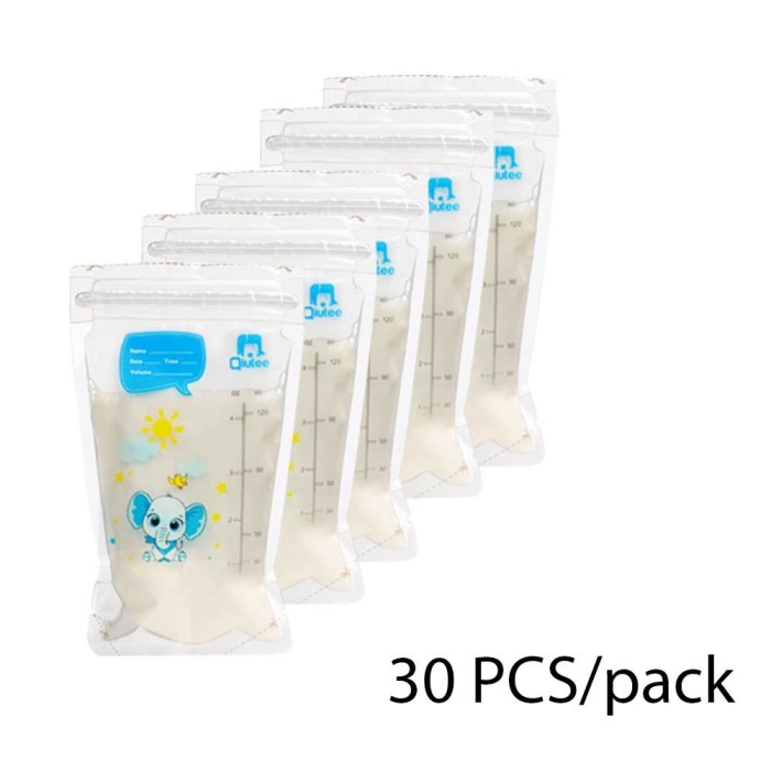 Kantong ASI Plastik ASI 120ml isi 30 pcs Breast Milk Bag BO&amp;YU &amp; Qiutee 120 ml BPA FREE 30pcs Plastik Wadah ASI