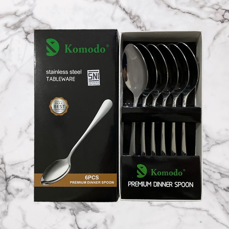 Sendok / garpu Stainless Steel Premium / Dinner Spoon Komodo stainless steel 304 original