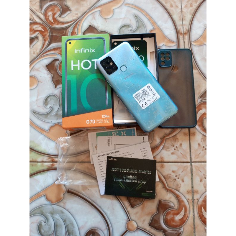 infinix hot 10 Ram 4/128 fullset (second)