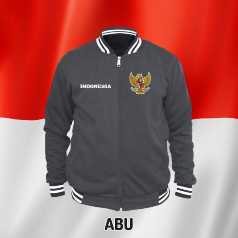 Jaket Varsity Zipper Kemerdekaan Indonesia HUT RI KE 78 Jaket Baseball Pria Original Import Jumbo Oversize Jaket Varsity Pria 17 Agustus 2023 Original Import Jacket Varsity Pria Baseball Dirgahayu RI ke 78 Jaket Sweater Varsity Kemerdekaan Indonesia 2023