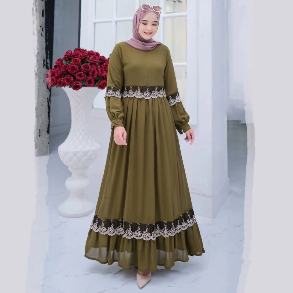 Best Seller-Sonia maxy Gamis Wanita Dewasa Terbaru 2023 Elegan Gamis Remaja Kekinian Viral Gamis Mod
