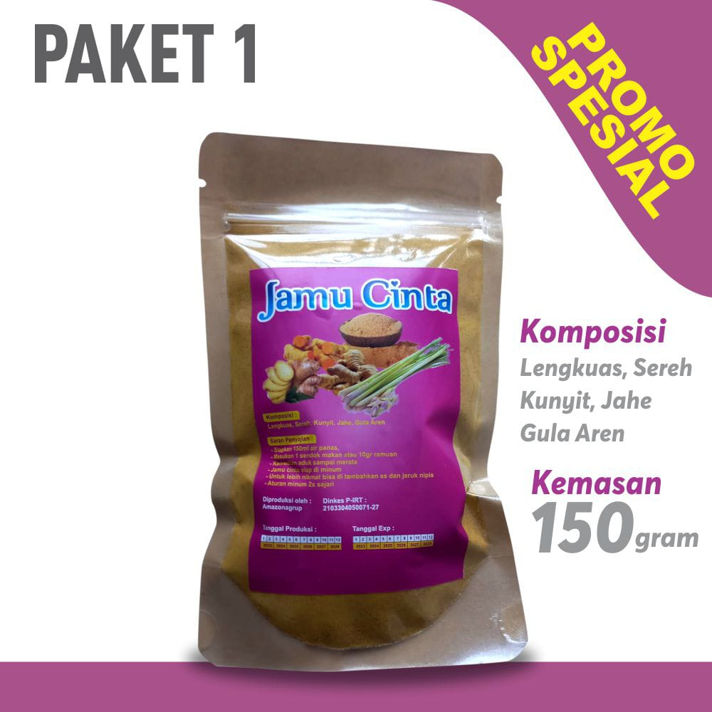 

Jamu Cinta-Sereh-Kunyit-Jahe-Lengkuas-Gula Aren-Paket 1