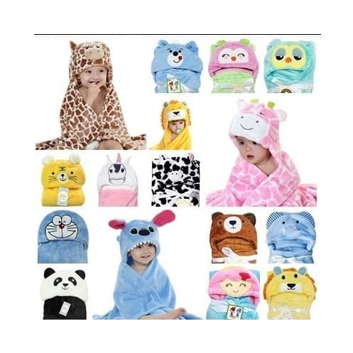 BEST SELLER...SELIMUT BAYI TOPI KARAKTER BONEKA DOUBLE FLEECE SELIMUT BLANKET BAYI TOPI BONEKA