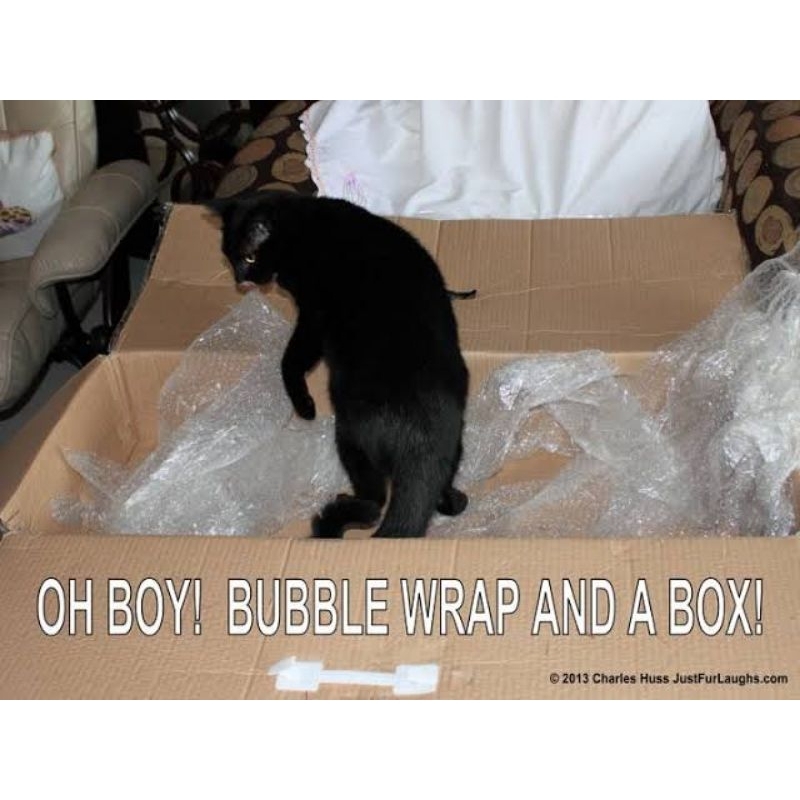 

Tambahan packing bubblewrap dus box kardus bubble wrap dan lakban untuk paket aman