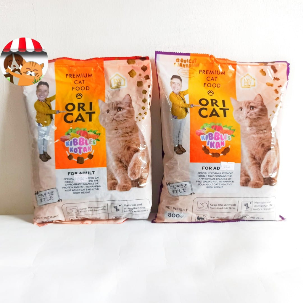 ORI CAT Adult Ikan &amp; Kotak 800gr - Makanan Kucing Oricat Dewasa