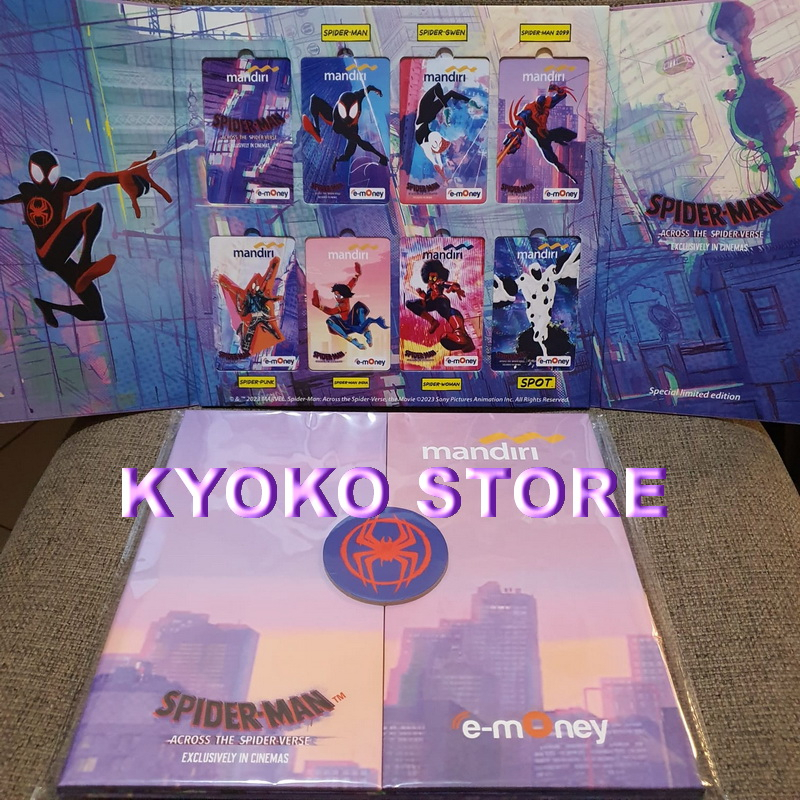 Mandiri Emoney Edisi Spiderman Across The Spider-verse Spesial Set