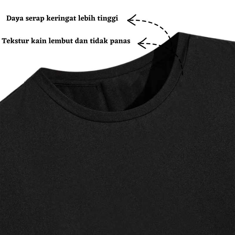 HERMER TSHIRT PLAIN Baju Kaos Atasan Polos Remaja Pria Cowok Laki Wanita HItam Distro Polos Cotton Combed 30 s