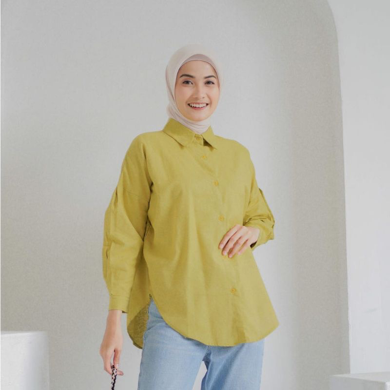 PRAGOS KEMEJA LINEN // NELKA BLOUSE LINEN