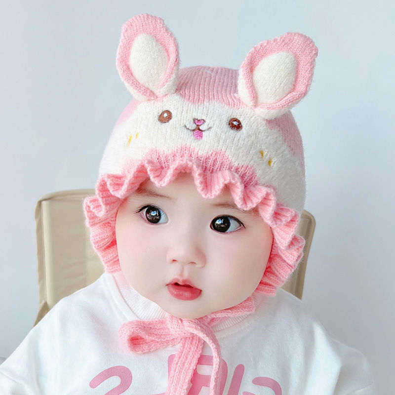 TP2-Topi Rajut Bayi Anak Laki Perempuan Cute Bunny Import