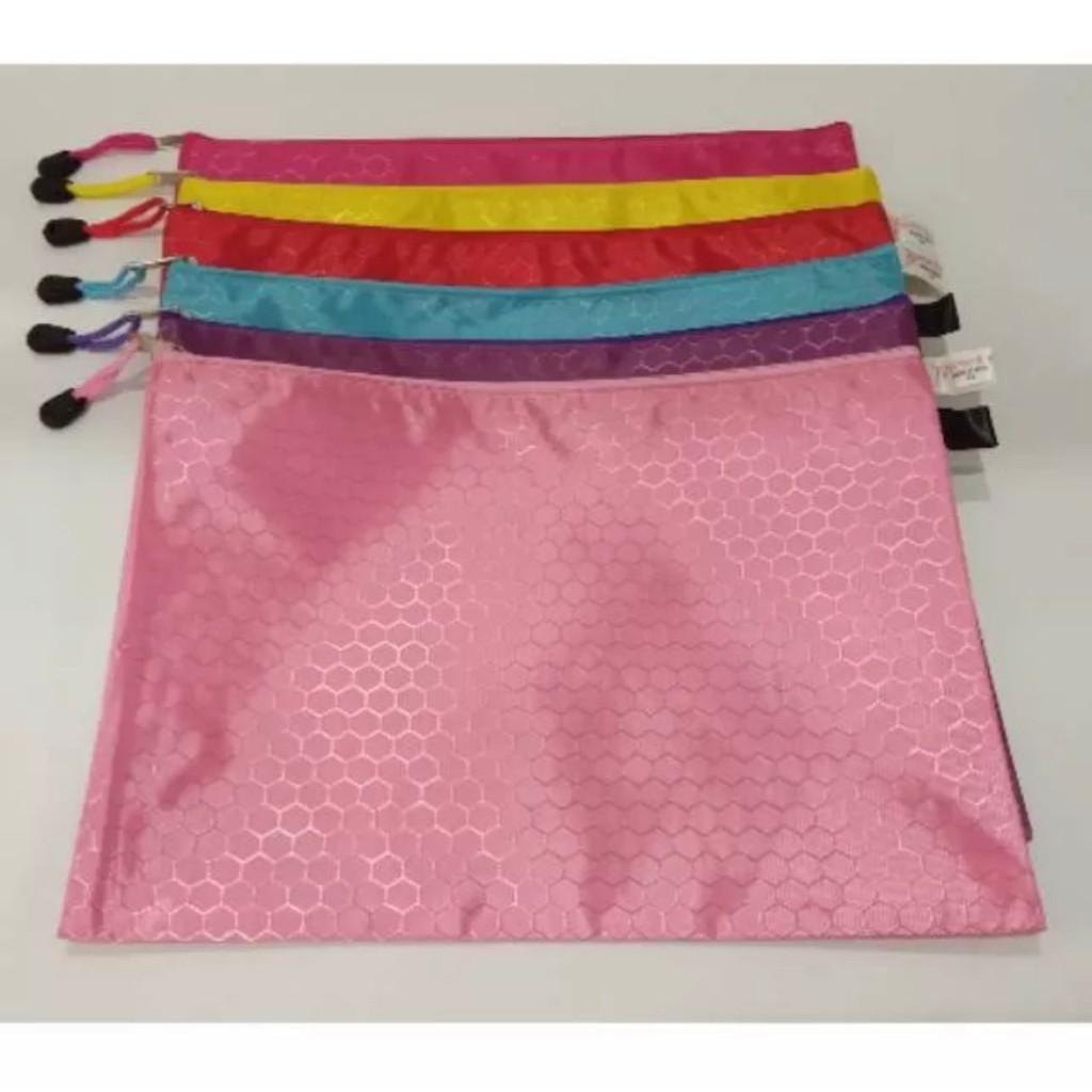 

KK Zipper Bag A4 Map Sleting Pola Bola Warna Warni A4