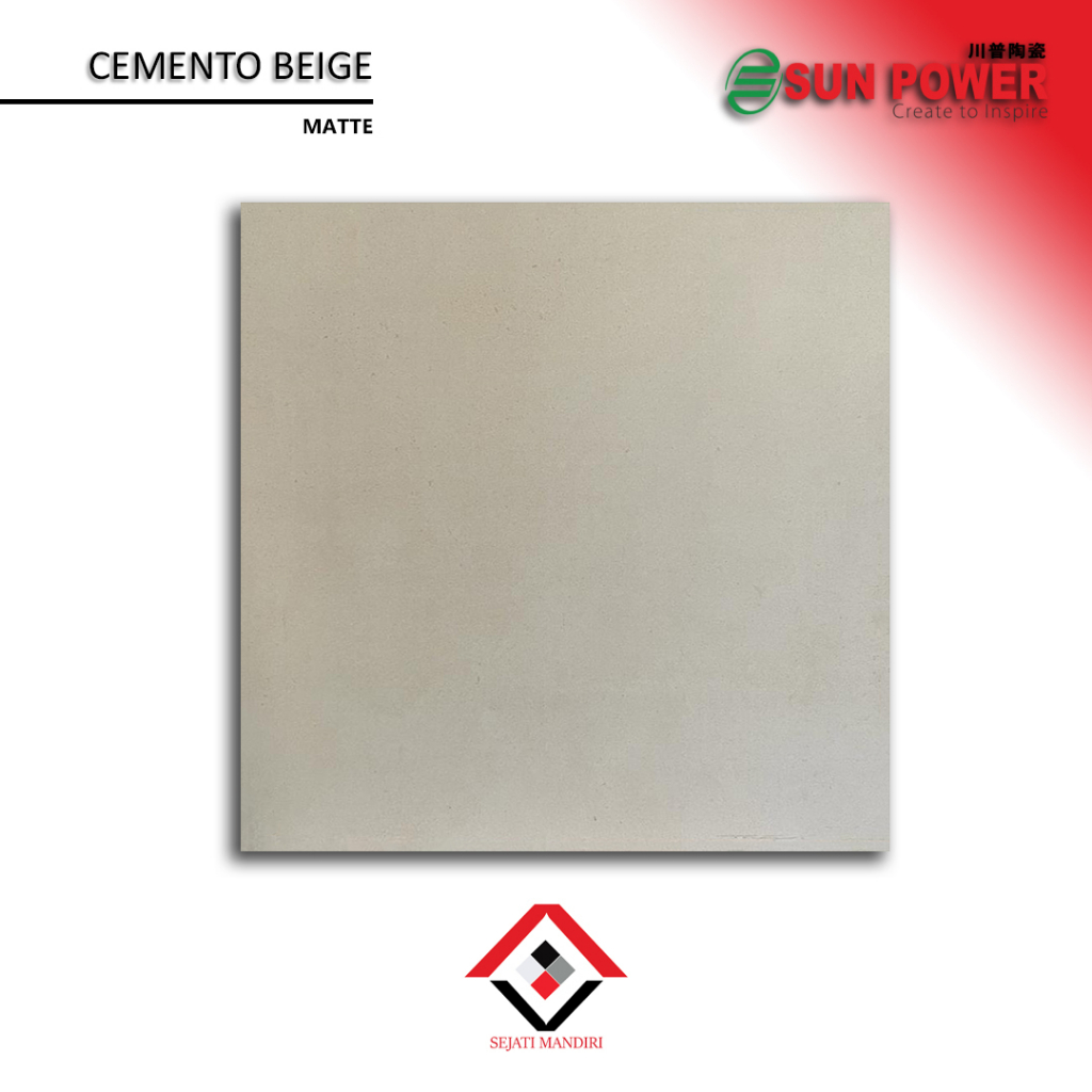 granit 60x60 - motif batu alam - sunpower cemento beige