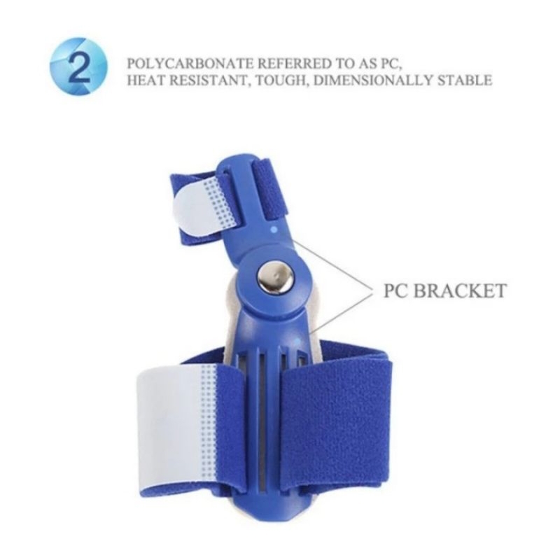 Alat Korektor pelurus penyangga tulang jempol jari kaki bunion terapi alat kesehatan