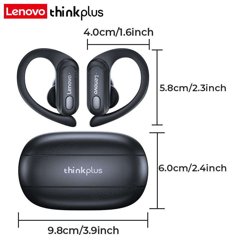 Thinkplus Lenovo XT60 TWS Wireless Headset Bluetooth 5.3 Waterproof Sports Earphone Noise Reduction with Mic Earbuds