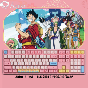 AKKO BLUETOOTH MECHANICAL KEYBOARD GAMING RGB HOTSWAP One Piece 108 PLUS Wireless