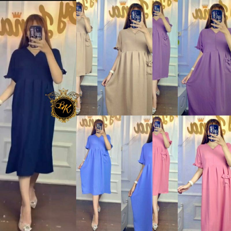 Terbaru Dres Masayu Kancing | Dress Kancing Cringkel |Daster Masayu Cringkel | Daster Busui |Daster 