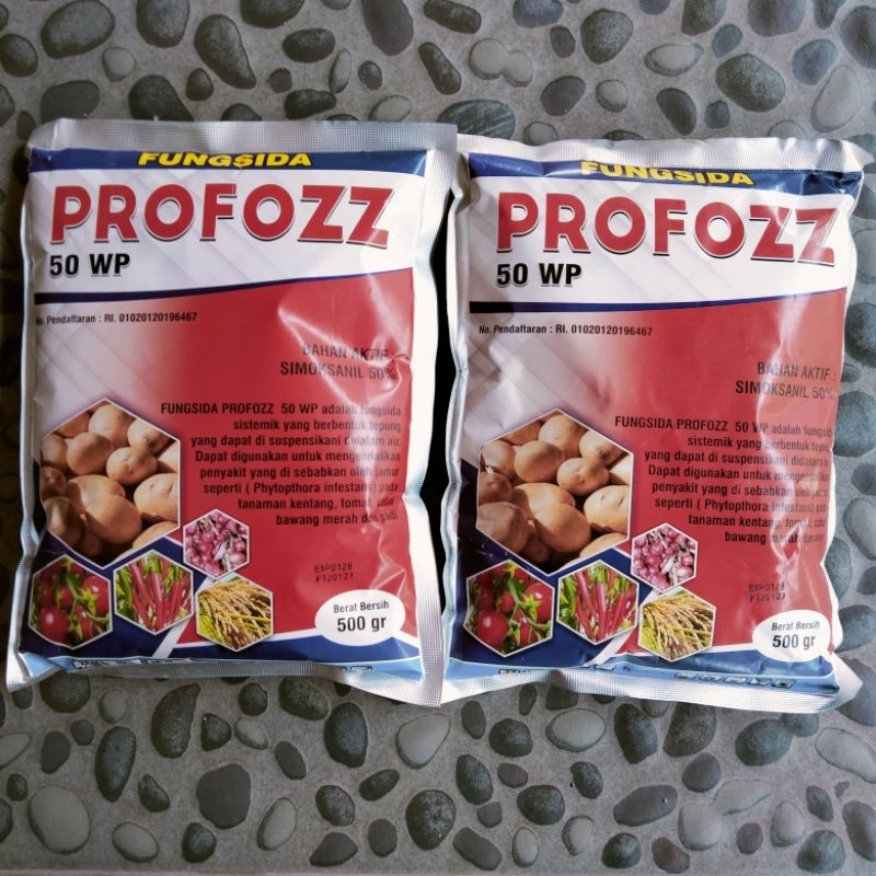 Fungisida PROFOZZ 50 WP Bahan Aktif Simoksanil 500 Gram