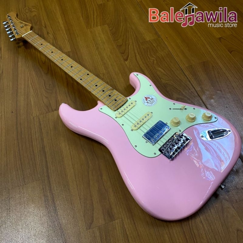 Gitar Elektrik Bacchus BST 2RSM M SLPK Shell Pink , Bacchus BST 2RSM SFG Green Qc Japan