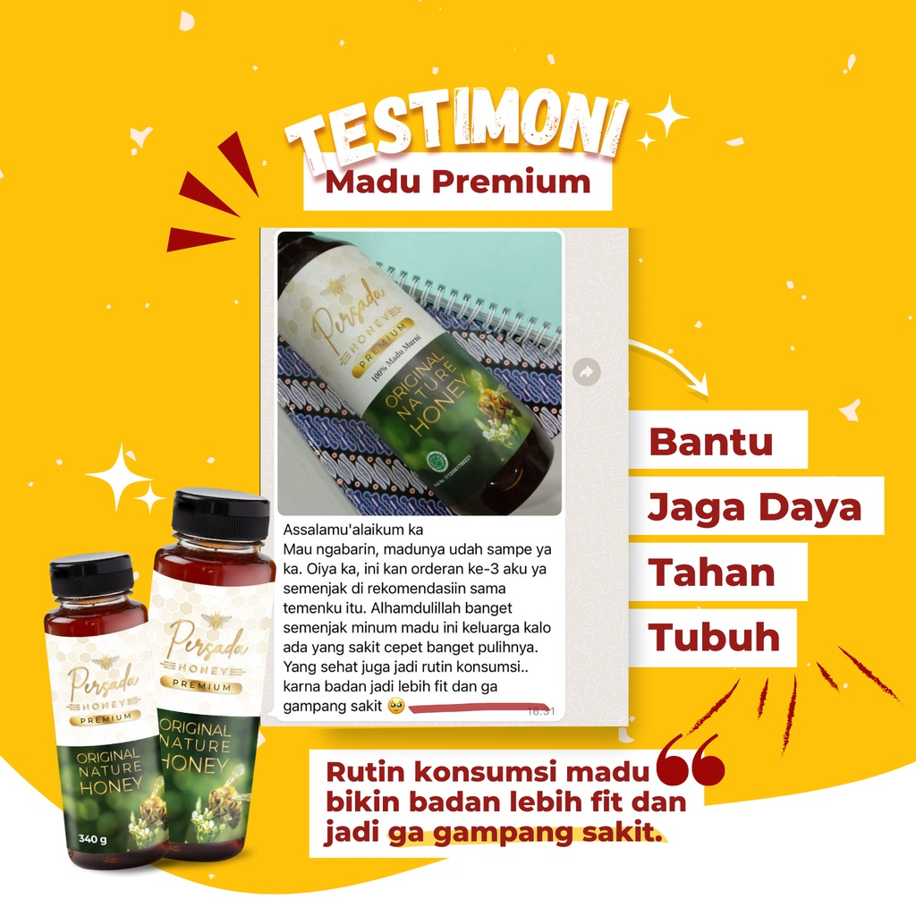 Madu Premium 100% Madu Murni | Persada 340gr 680gr