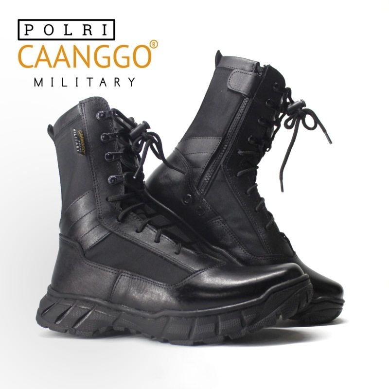 Caanggo - Sepatu pdl jatah polri design original bahan kulit sapi asli