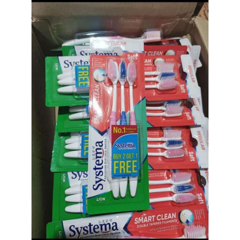 sikat gigi systema (isi 3)