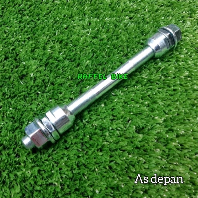 Termurah. As depan baut 15 Taiwan. As depan sepeda. As sepeda depan. As baut 15