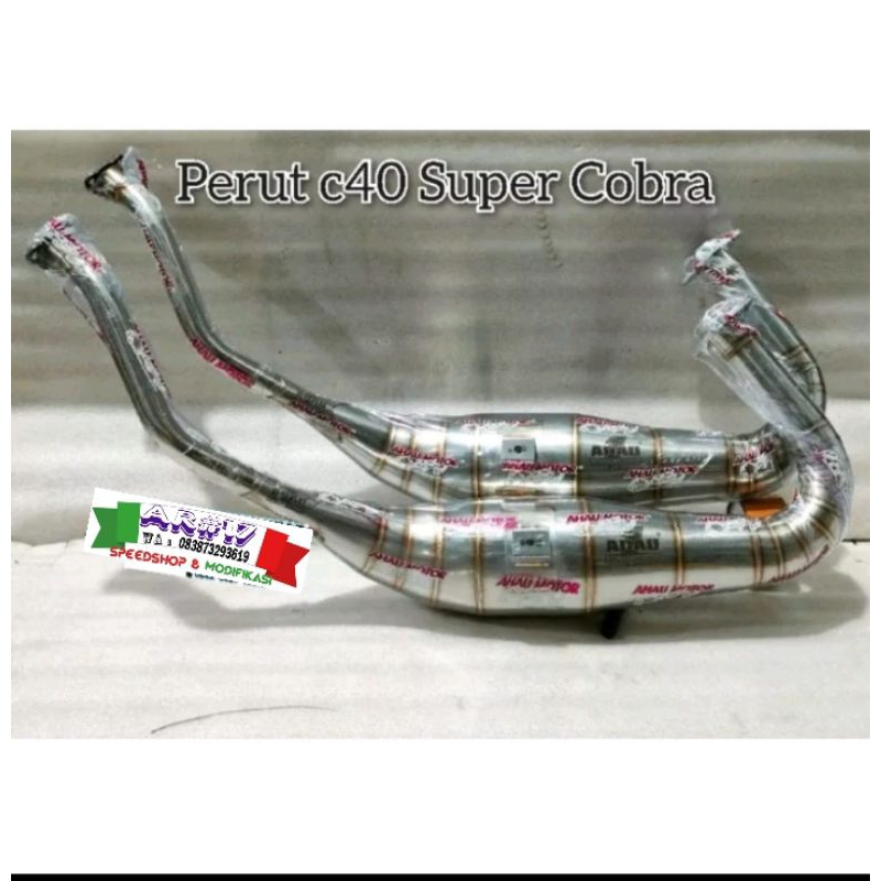 Knalpot AHAU Ahau1 Racing original Stainless Leher Chamber C UK 40 Model SUPER ninja R RR SS ZX