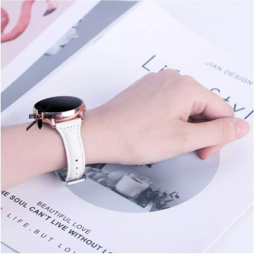 SLW Tali Jam Tangan Smartwatch Jete FR12 FR11 - Strap 20mm Kulit Leather Wanita