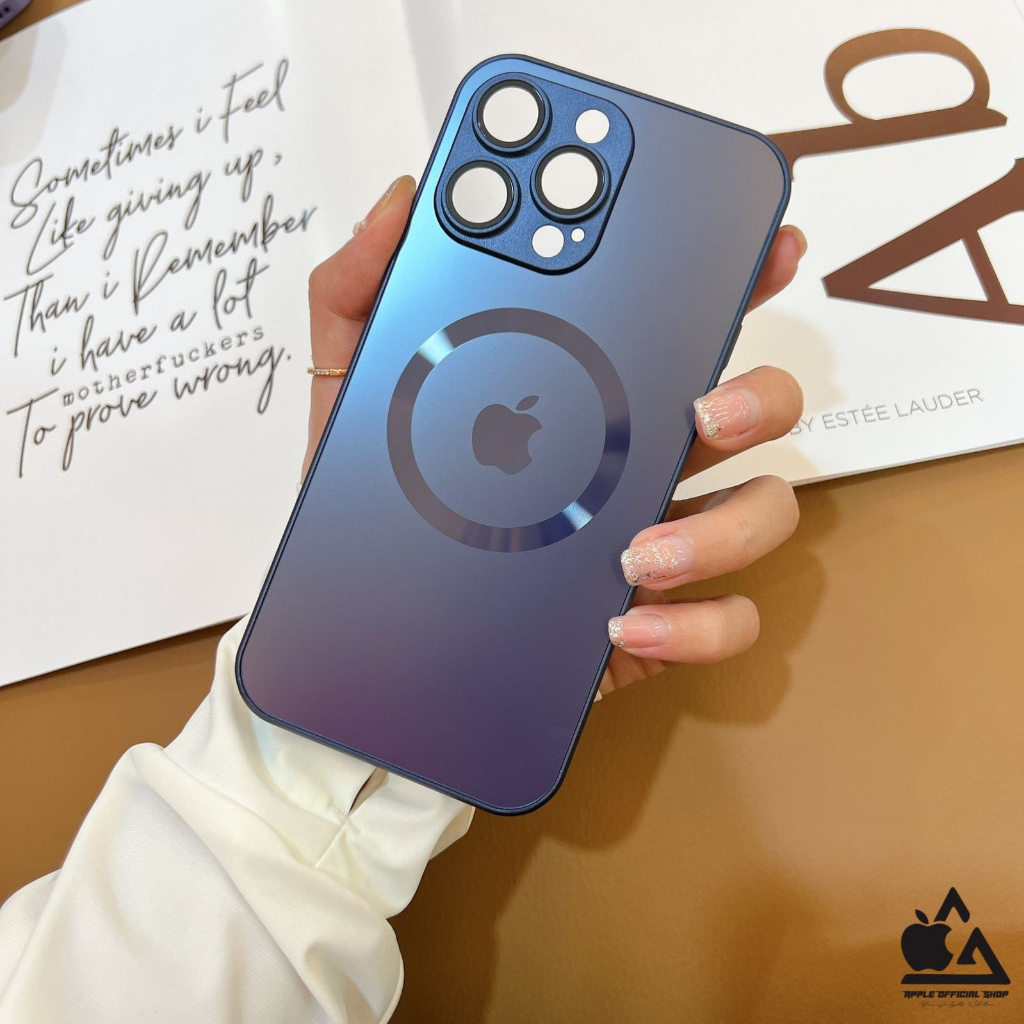 Premium Metal Ag Glass Case Matte Model Magsafe iPhone 14 Pro Max Plus 13 Pro Max 12 Pro Max Mini 11 Pro Max Tempered Glass Lens Lensa Camera Protector Protection Proteksi Pelindung Kamera Frosted Dove Doff Steel Pro Frosted Softcase High Class Silikon So