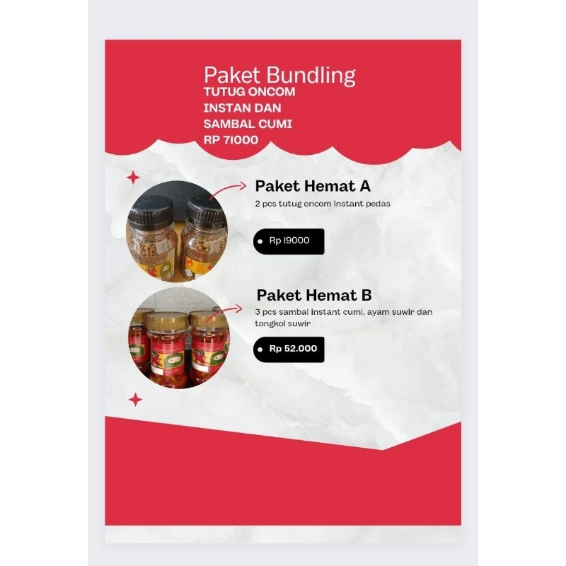 

Paket bundlingtutugoncom dan sambal cumi instan