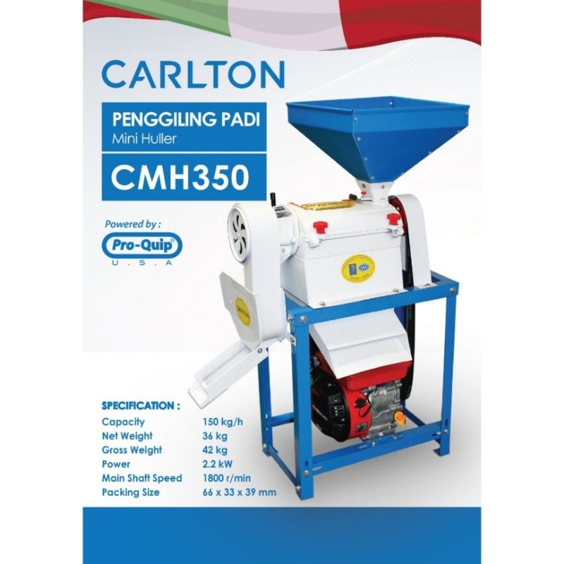 Mesin Selep Padi Mesin Poleser Giling Beras CARLTON CMH350