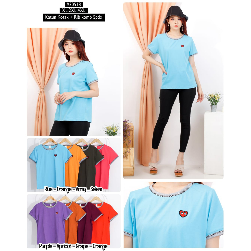 CUBIC Blouse Katun x Kaos 30518
