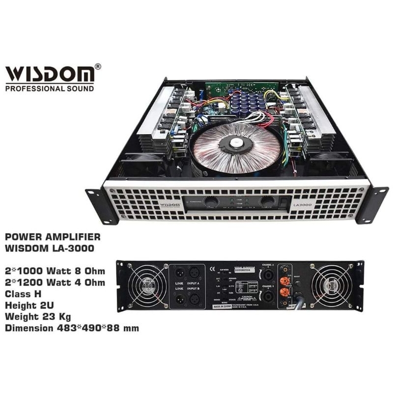 POWER WISDOM LA 3000 ORIGINAL GARANSI RESMI WISDOM LA3000