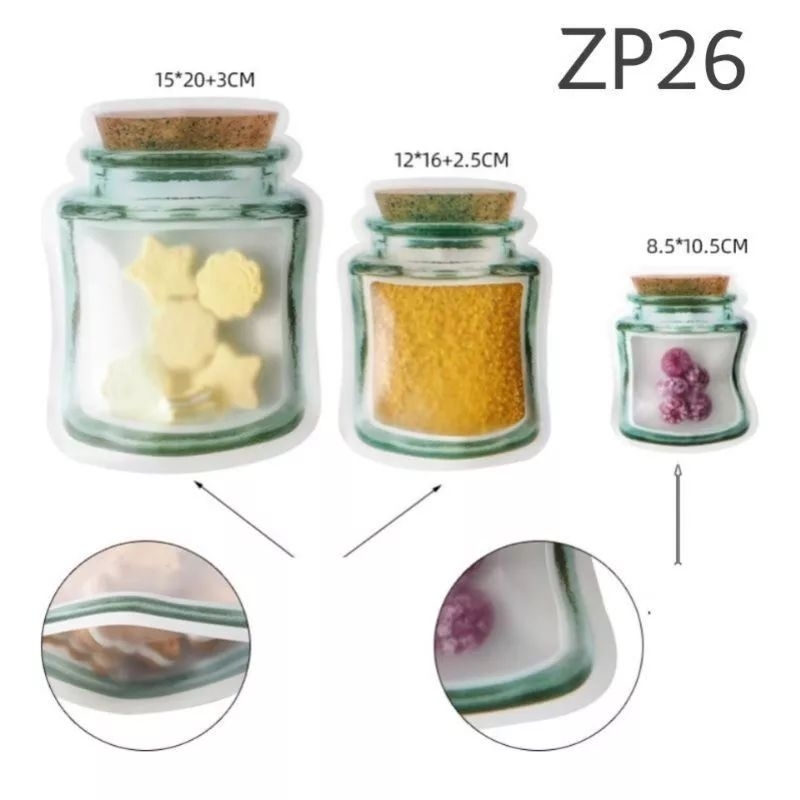 plastik import ziplock kode A isi 5 pcs