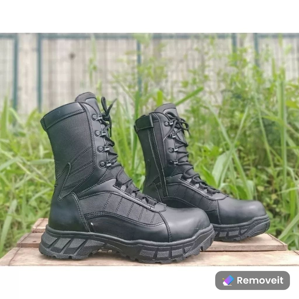 Sepatu pdl tni polri | Sepatu pdl ninja design terbaru tinggi 10 inci berkualitas