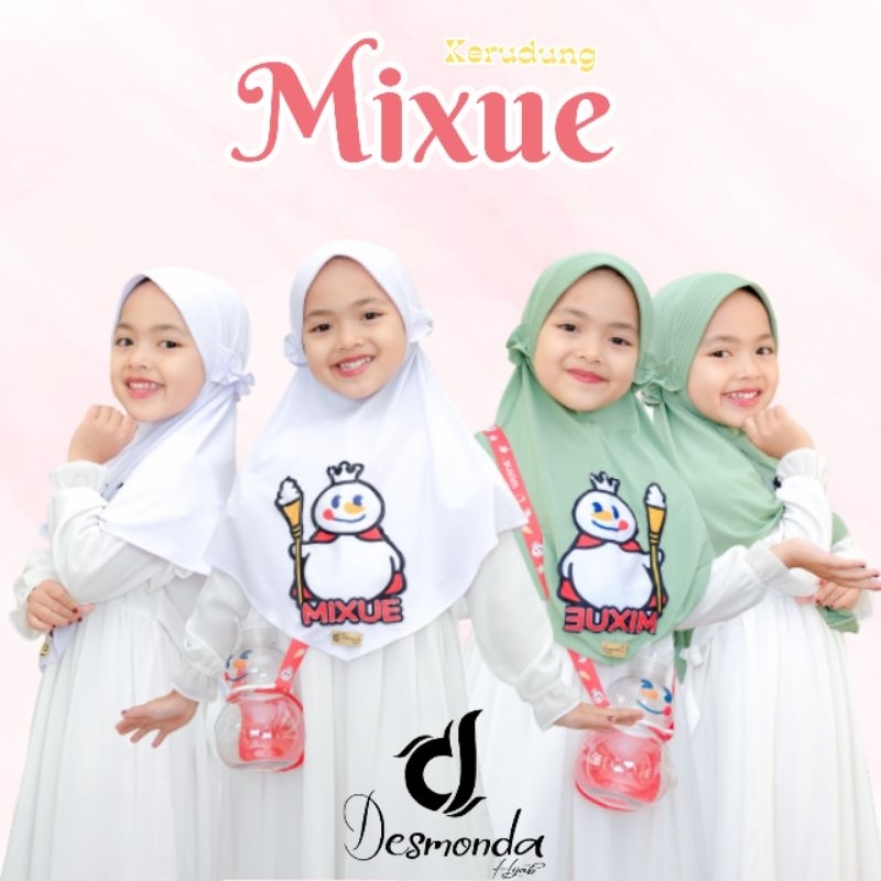 KERUDUNG ANAK MIXUE USIA 2-3TH ALLSIZE BY DESMONDA HIJAB