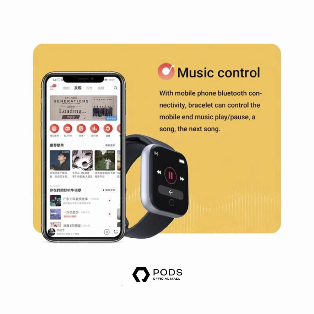 The Watch Series 6 Mini Smartwatch Bluetooth Call Wireless Charging by Pods Indonesiaa