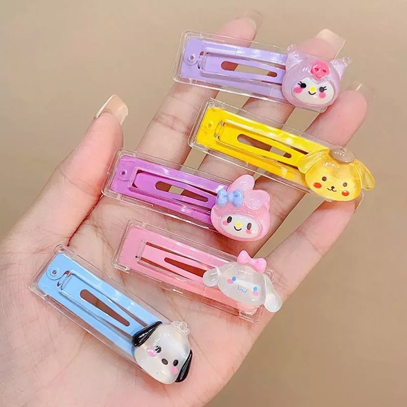 Jepit Rambut Poni Klip set / Jepit Rambut anak sanrio 5pc